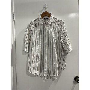 Mela Purdie Button Down Shirt Stretch Size 12